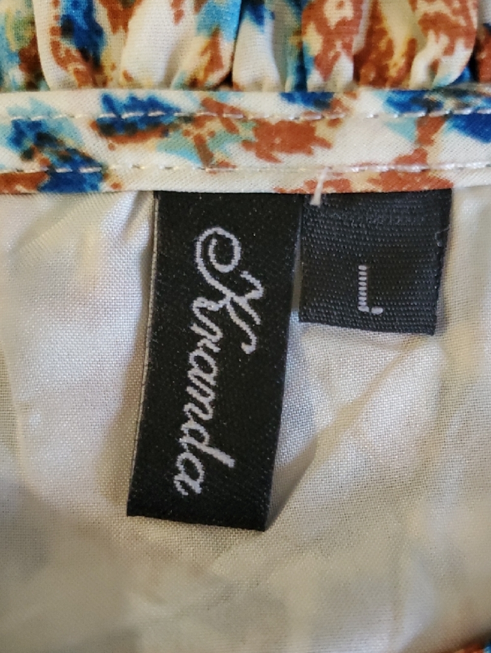Glamour Blue and Cream Ruffle Sleeve Maxi Dress - Picture 10 of 13